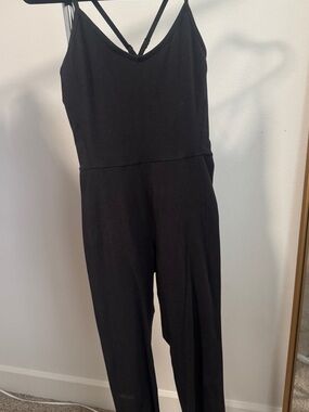 Old Navy Black Strappy Wide-Leg Jumpsuit